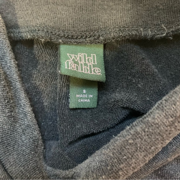 Target Wild Fable Distressed Mineral Wash Tiered Babydoll Sweatshirt Dress - Picture 9 of 11